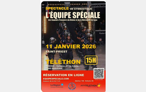 Téléthon : spectacle de l'Equipe Spéciale des Sapeurs-Pompiers